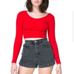 American apparel high waisted shorts